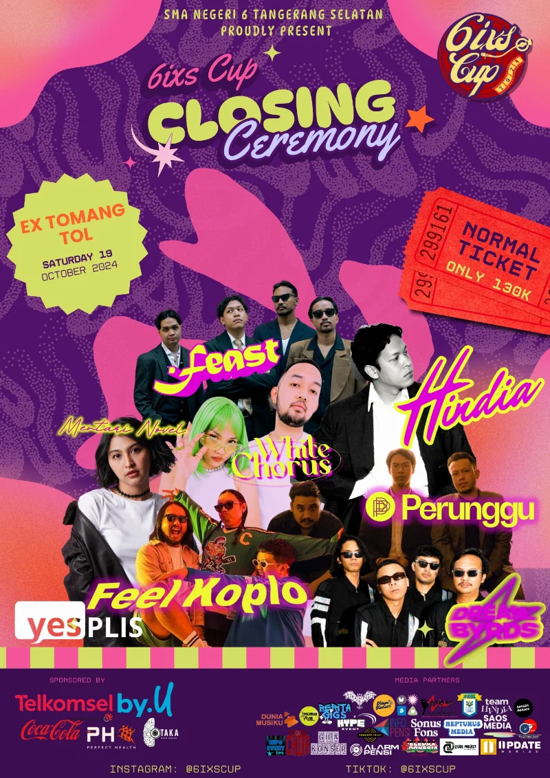 Poster 6IXS CUP - SMAN 6 Tangerang Selatan