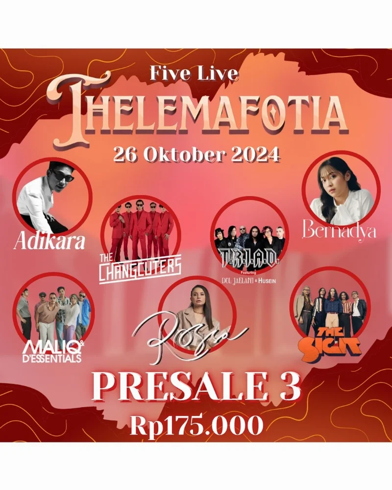 Poster SMAN 5 Bandung - Five Live 2024