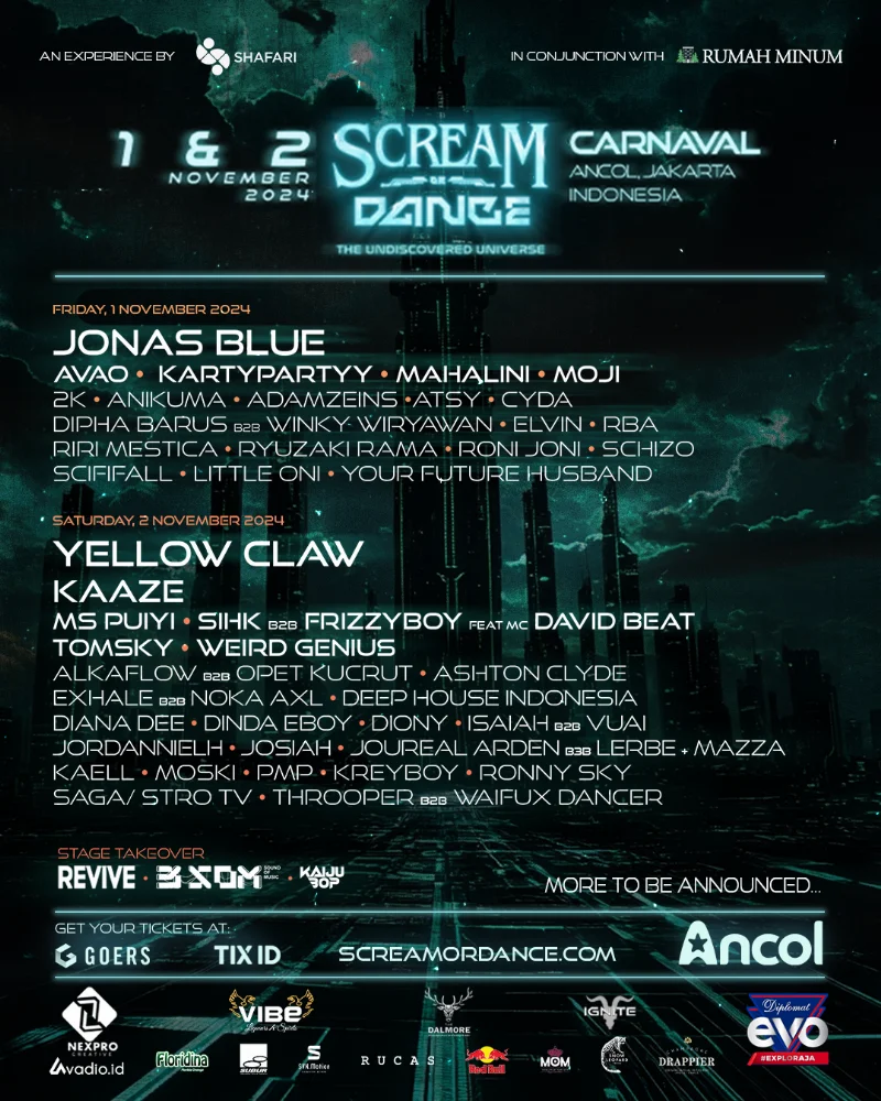 Poster Scream Or Dance 2024