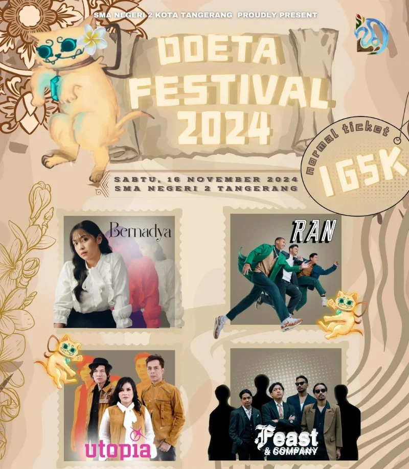 Poster SMAN 2 Tangerang - Doeta Festival 2024