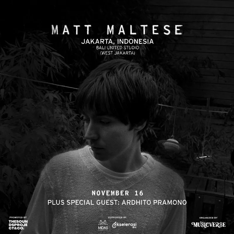 Poster Matt Maltese Live In Jakarta