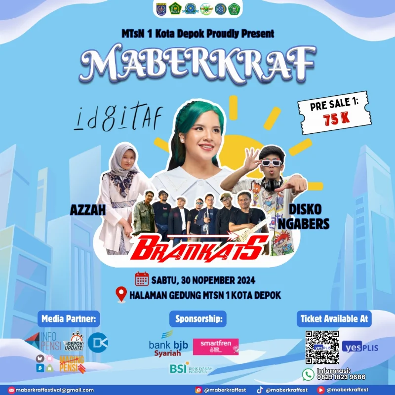 Poster MTSN 1 Depok - MABERKRAF FESTIVAL