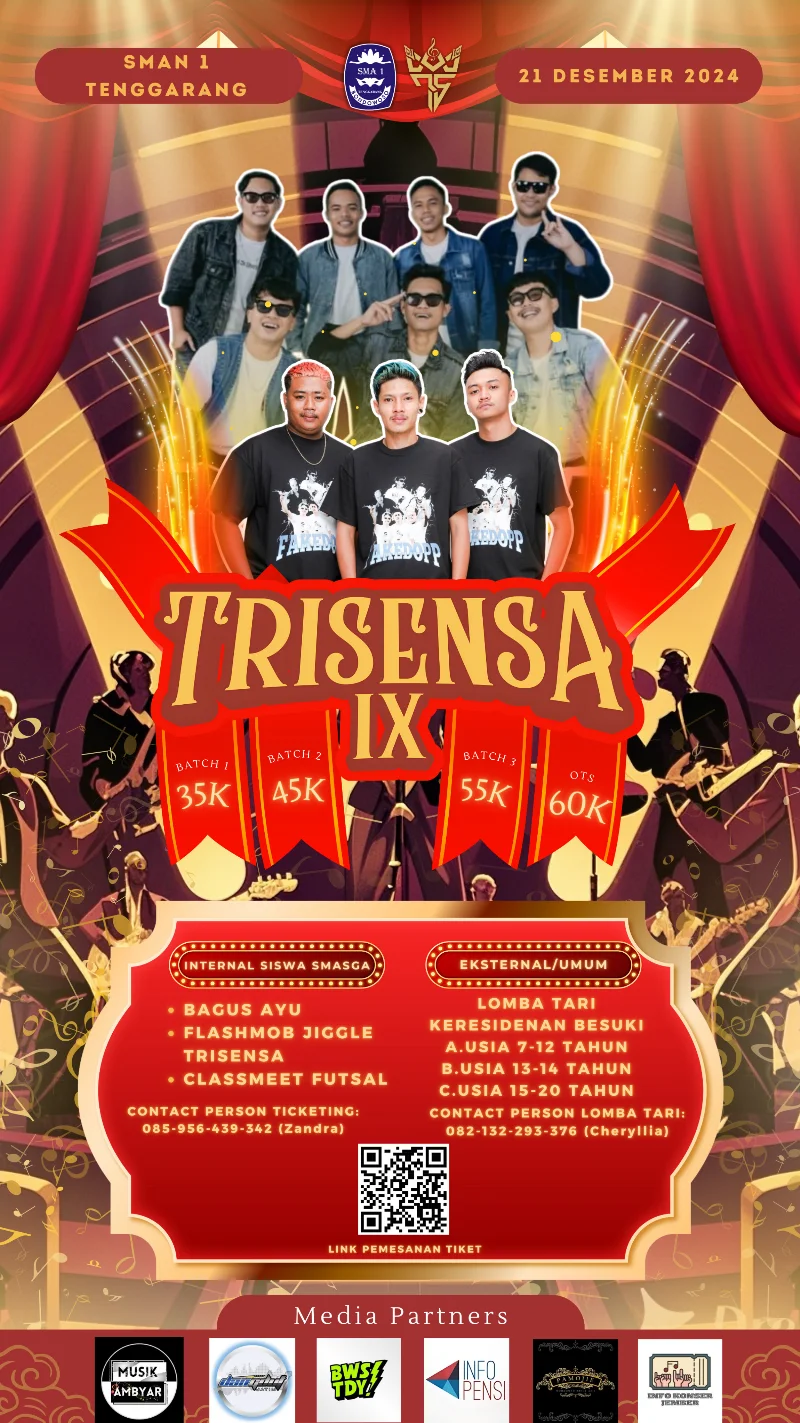 Poster SMAN 1 Tenggarang - TRISENSA 2024