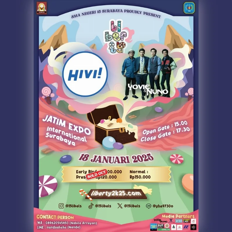 Poster SMAN 15 Surabaya - LIBERTY 2025