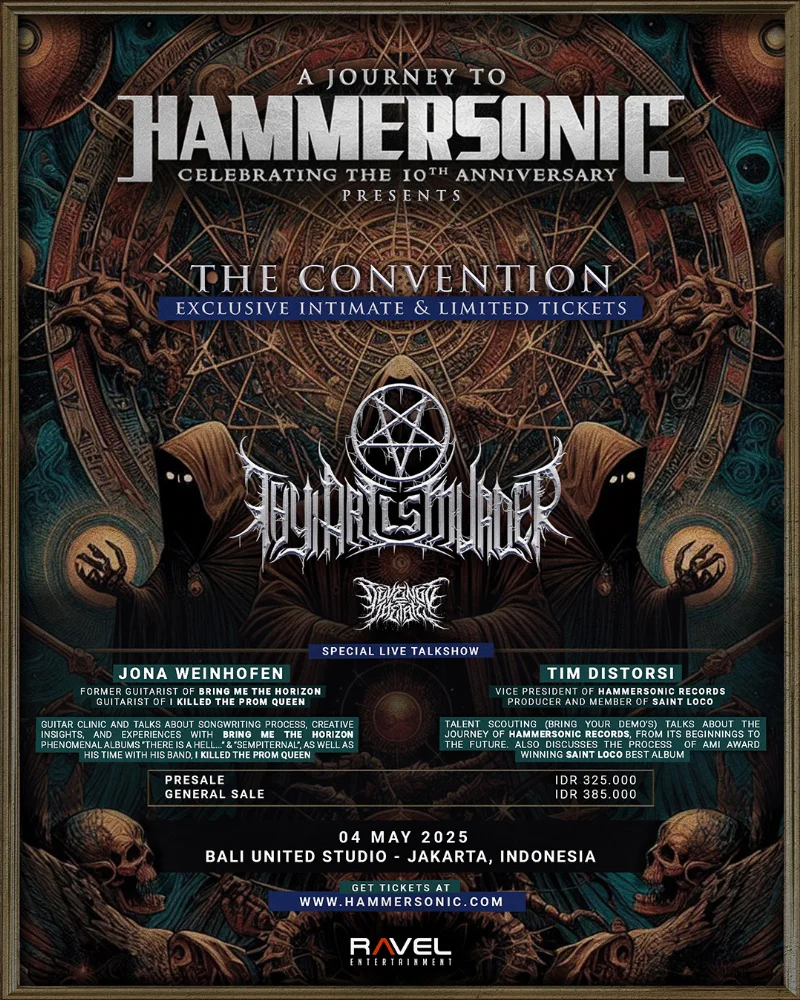 Poster Hammersonic Convention Road To 10th Anniv with Thy Art Is Murder