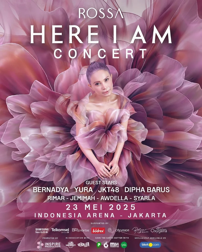 Poster Rossa : Here I Am Concert 2025