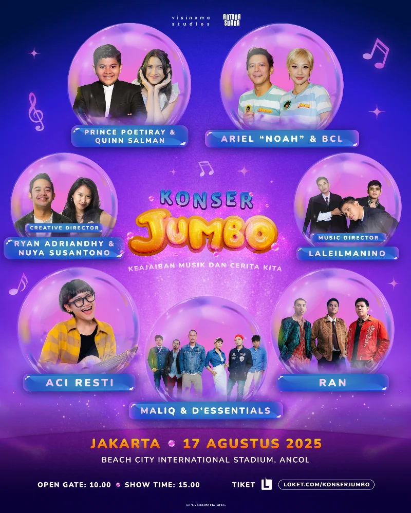 Poster Konser Jumbo "keajaiban musik dan cerita kita"