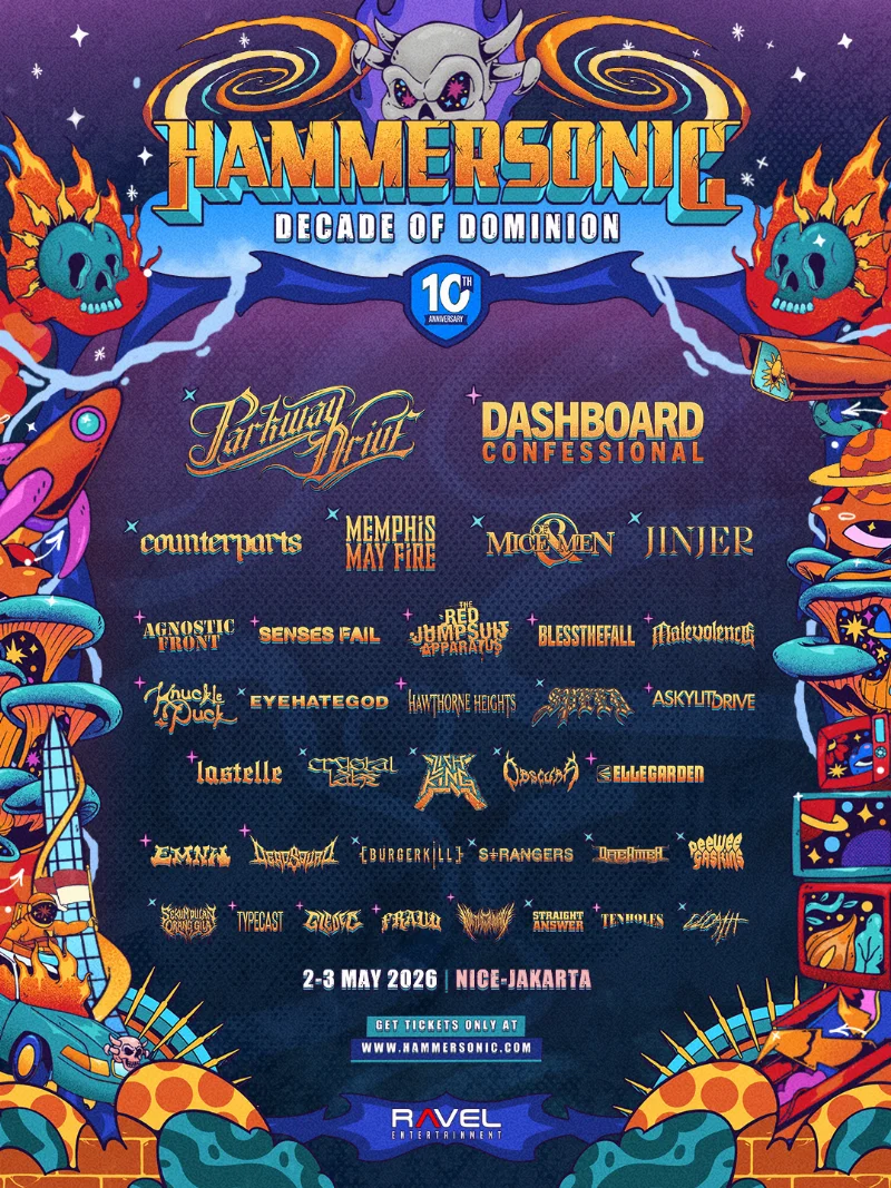 Poster HAMMERSONIC FESTIVAL 10TH ANNIVERSARY
