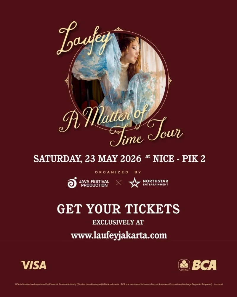 Poster LAUFEY - A Matter Of Time Tour Jakarta 2026