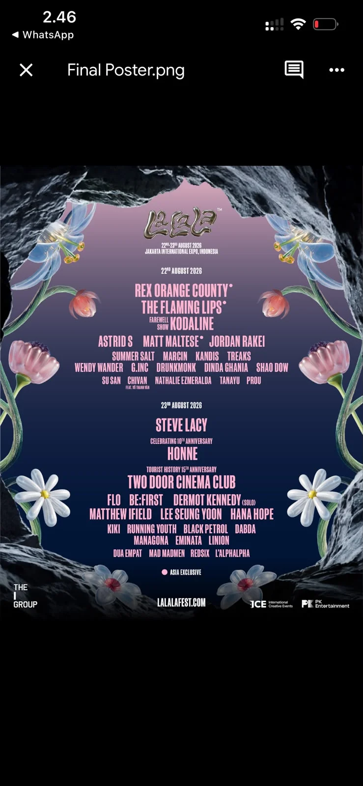Poster LaLaLa Festival 2026