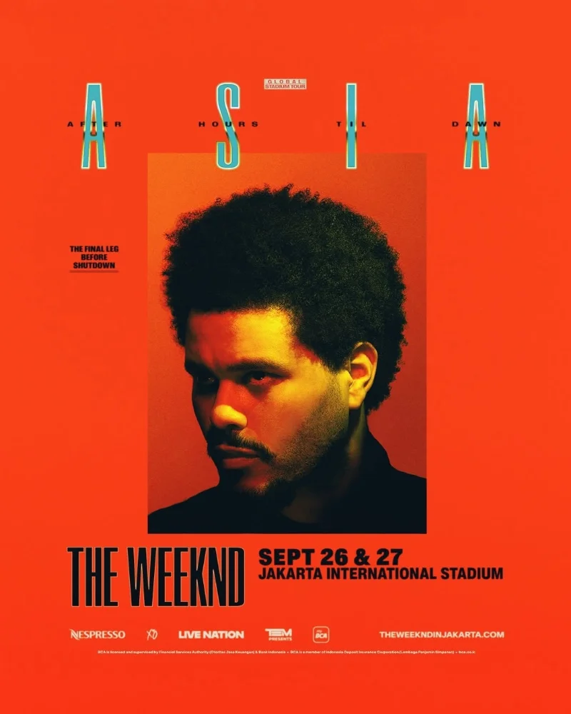 Poster The Weeknd - After Hours Til Dawn Stadium Tour 2026