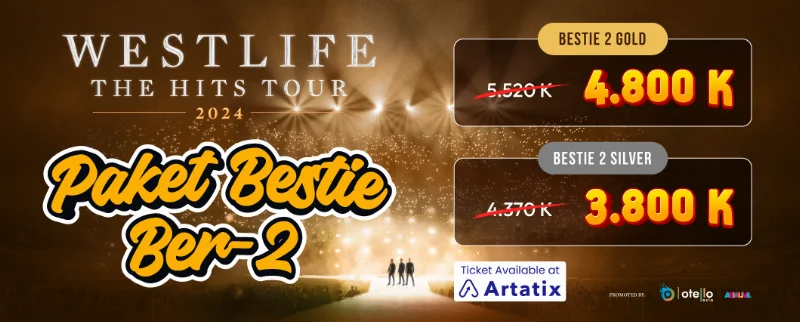 Poster Westlife The Hits Tour 2024