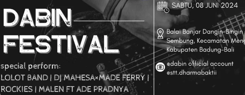 Poster DABIN FESTIVAL