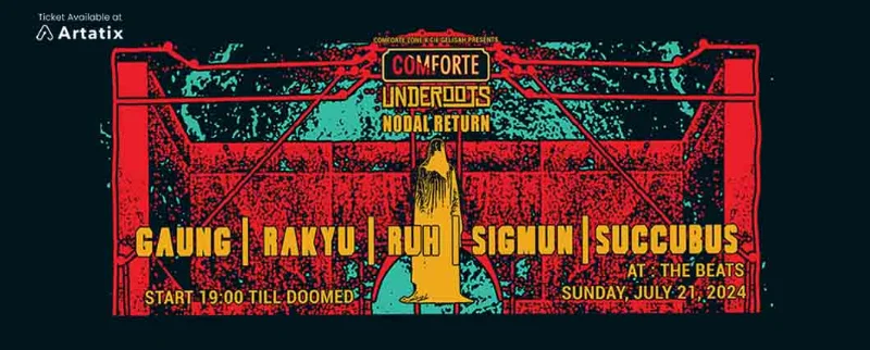 Poster COMFORTE UNDEROOTS "NODAL RETURN"