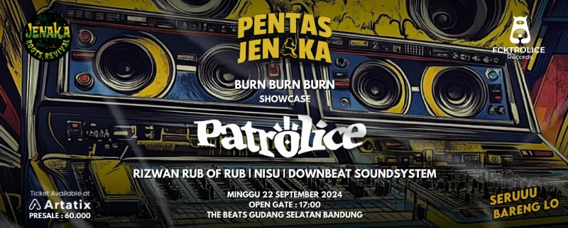 Poster PATROLICE - BURN BURN BURN SHOWCASE