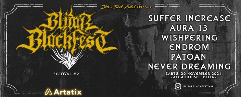 Poster BLITAR BLACK FESTIVAL