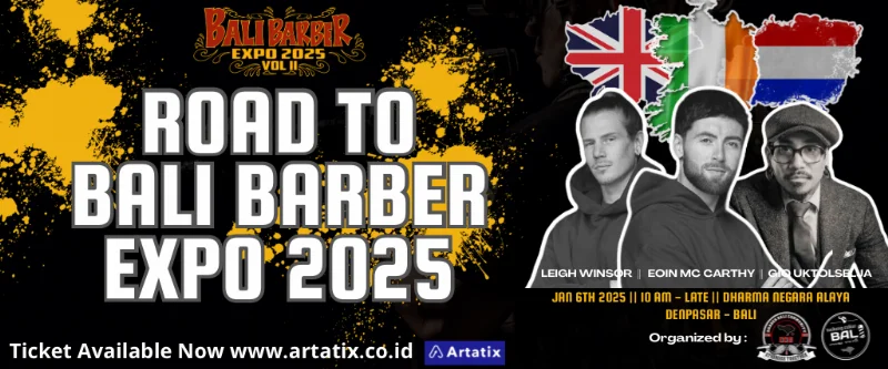 Poster ROAD TO BALI BARBER EXPO 2025