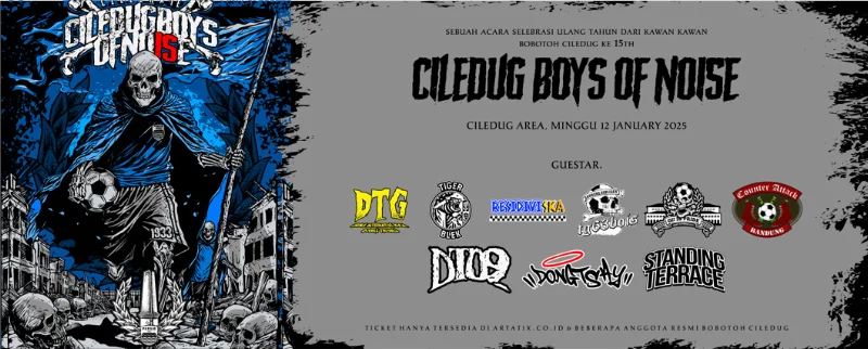 Poster ANNIVERSARY BOBOTOH CILEDUG 15 YEARS