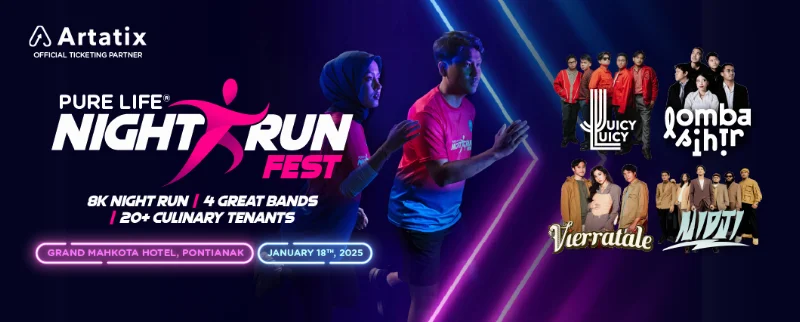Poster Pure Life Night Run Fest 2025 - Music Concert
