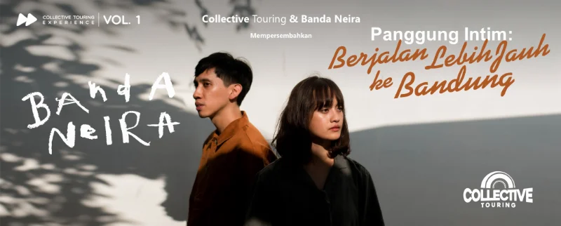 Poster Panggung Intim Banda Neira : Berjalan Lebih Jauh ke Bandung