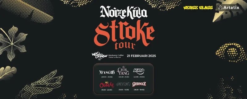 Poster Stroke Tour “Noizekilla” - Jakarta