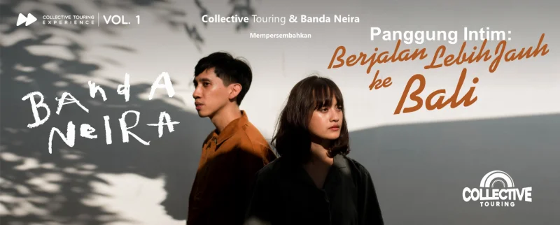 Poster Panggung Intim Banda Neira : Berjalan Lebih Jauh ke Bali