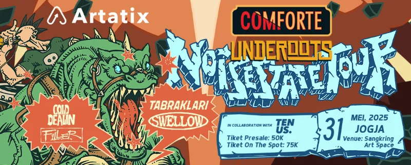 Poster COMFORTE UNDEROOTS: NOISESTATE TOUR YOGYAKARTA