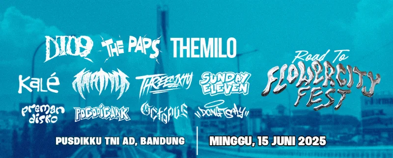 Poster ROAD TO FLOWER CITY FEST CIMAHI
