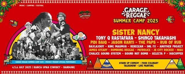 Poster GARAGE REGGAE "Summer Camp 2025"