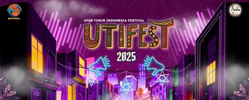 Poster Ufuk Timur Indonesia Festival (UTIFEST) 2025