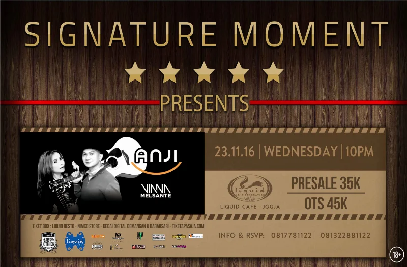 Poster Anji live in concert