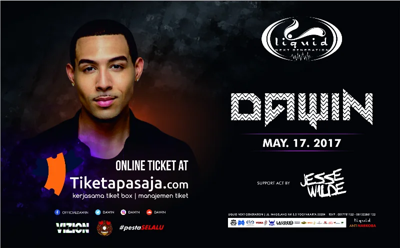 Poster DAWIN | LIQUID CLUB YOGYAKARTA