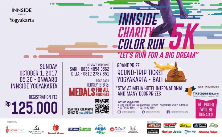 Poster INSIDE CHARITY COLOR RUN 5K