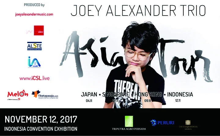 Poster Joey Alexander Trio Wonderfull Indonesia