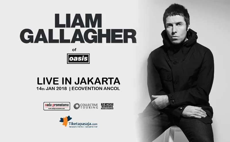 Poster LIAM GALLAGHER OF OASIS LIVE IN JAKARTA