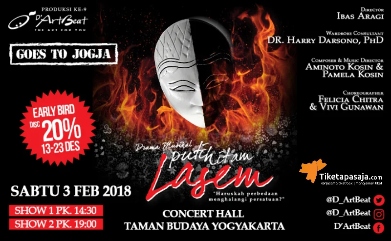Poster DRAMA MUSIKAL PUTIH HITAM LASEM