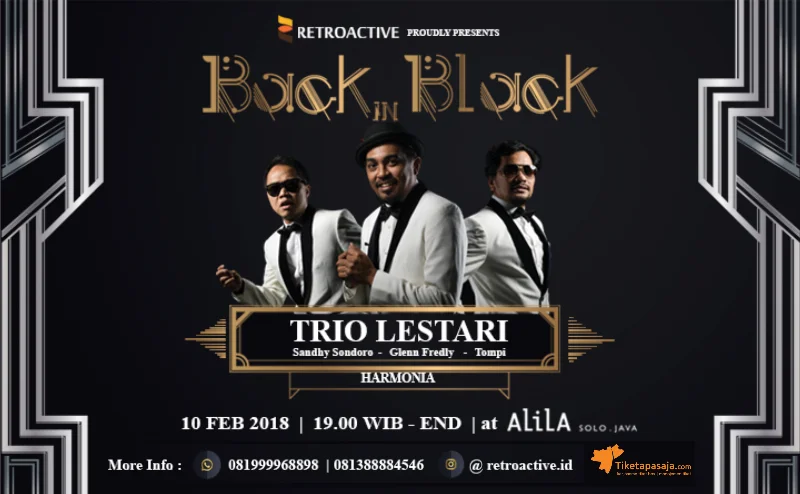 Poster BACK IN BLACK - TRIO LESTARI