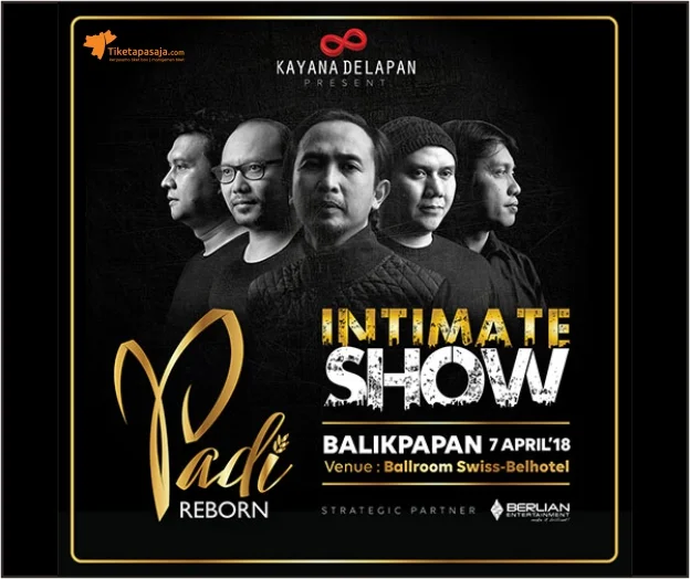 Poster PADI REBORN INTIMATE SHOW BALIKPAPAN