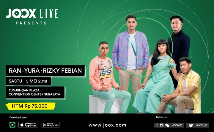 Poster Joox Live Concert Surabaya
