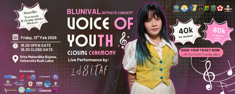 Poster BLUNIVAL VOICE OF YOUTH Vol.1