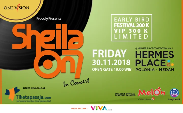 Poster KONSER SHEILA ON 7 MEDAN
