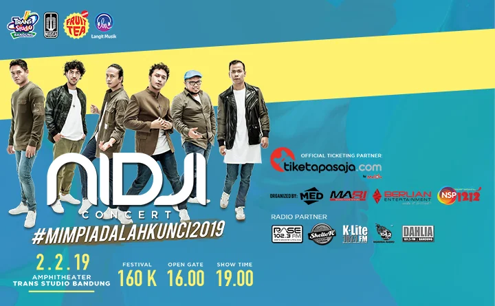 Poster NIDJI CONCERT MIMPI ADALAH KUNCI 2019
