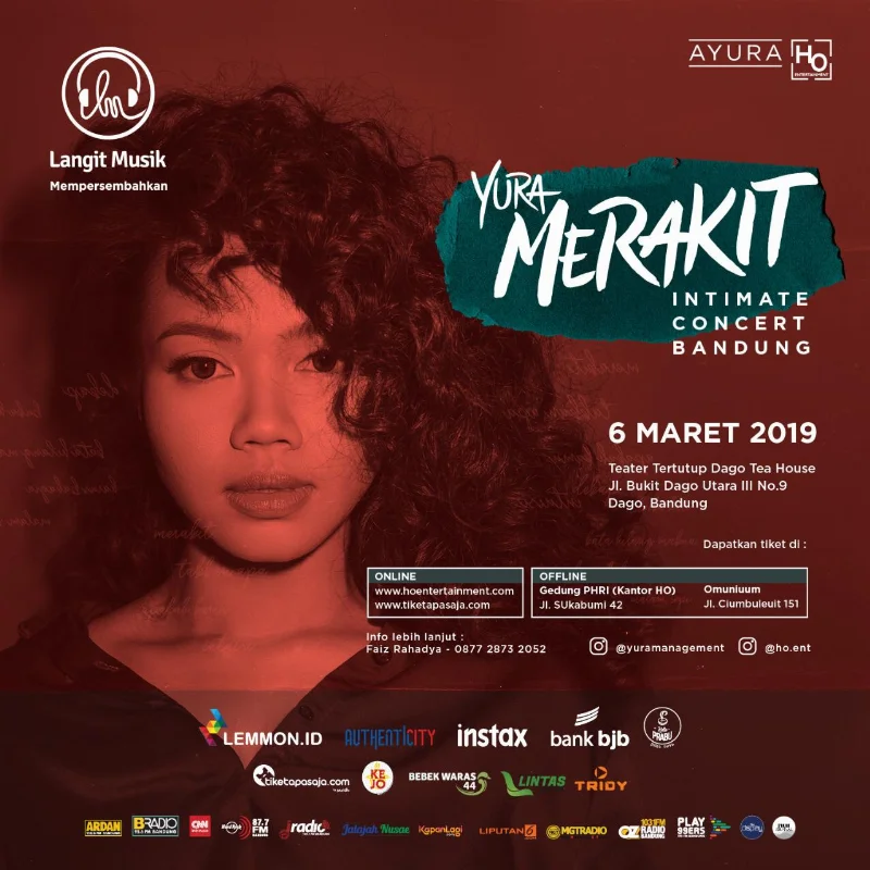 Poster YURA MERAKIT INTIMATE CONCERT