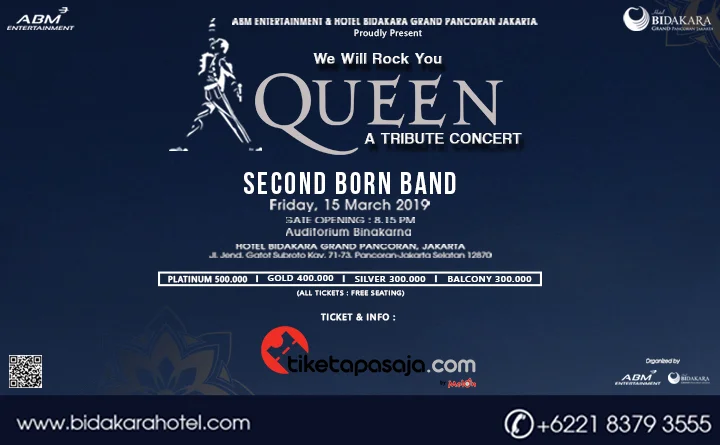 Poster TRIBUTE TO QUEEN PERFORMED BY SECOND BORN BAND