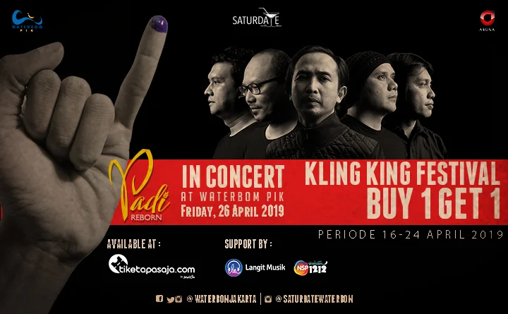 Poster Padi Reborn In Concert At Waterbom PIK