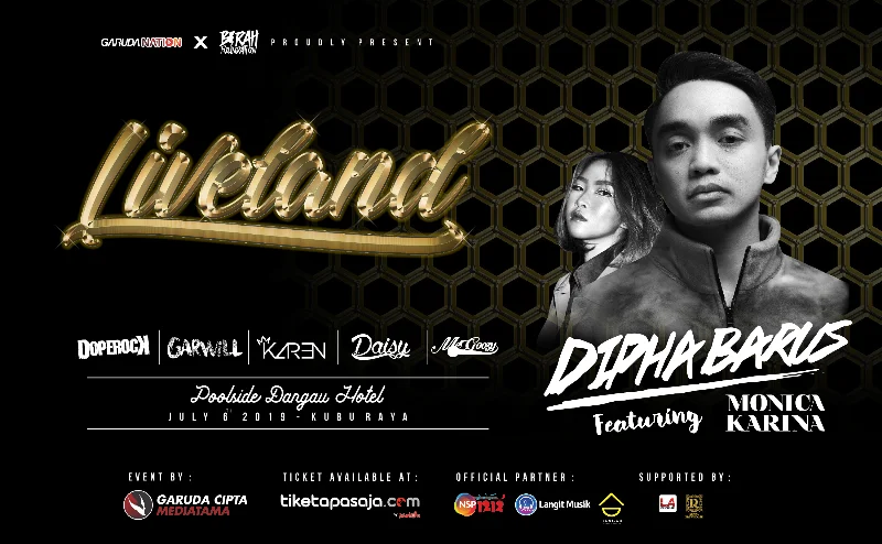 Poster Live Land - Dipha Barus Live in Performance