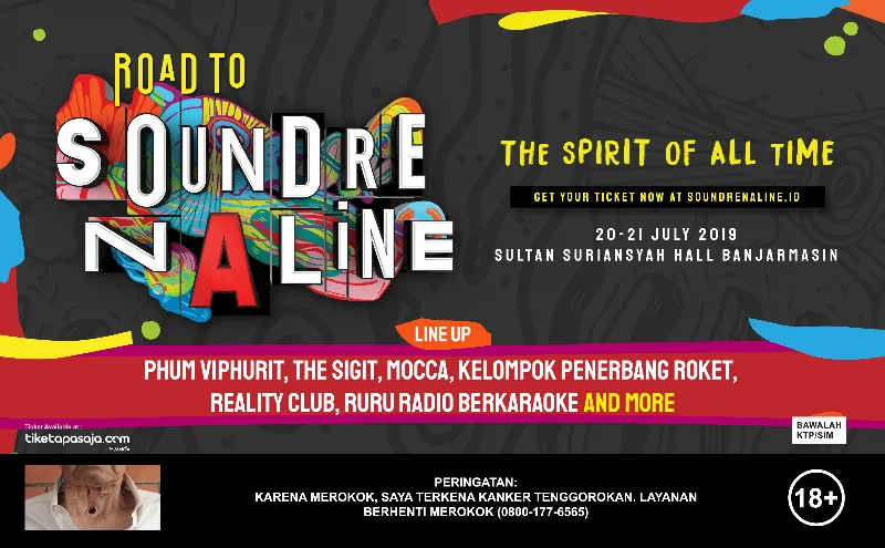 Poster Road To Soundrenaline 2019 - BANJARMASIN