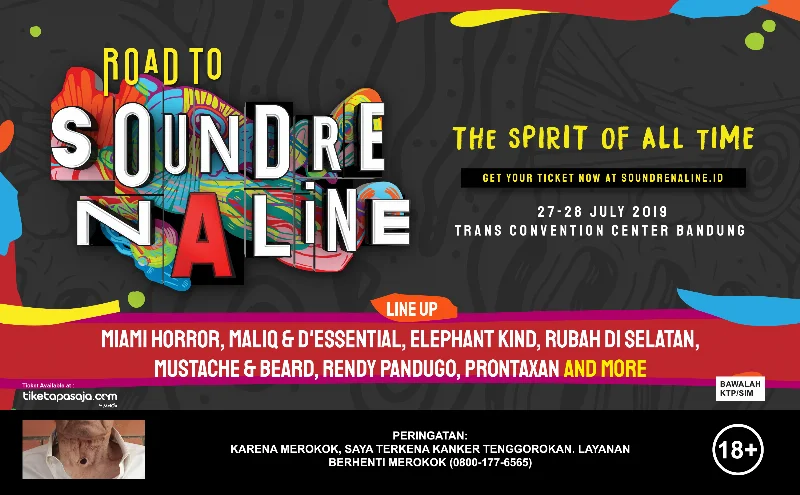 Poster Road To Soundrenaline 2019 - BANDUNG