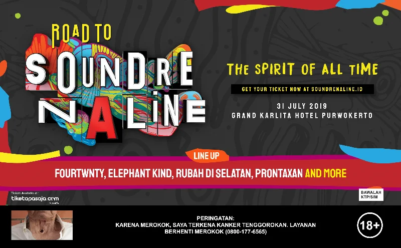 Poster Road To Soundrenaline 2019 - PURWOKERTO