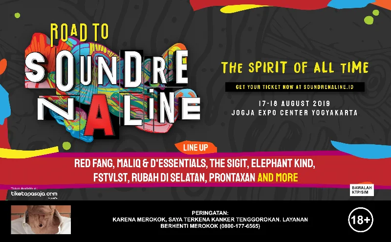 Poster Road To Soundrenaline 2019 - YOGYAKARTA